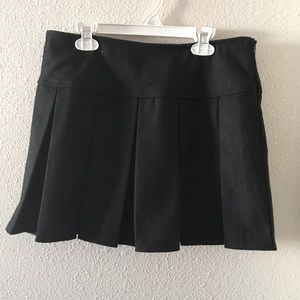 Black felt skirt